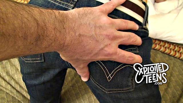 Watch this young and slim newbie show off her amazing body in POV lingerie and thongs