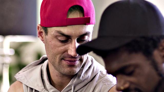 Black stud rims and barebacks white BF with black cock