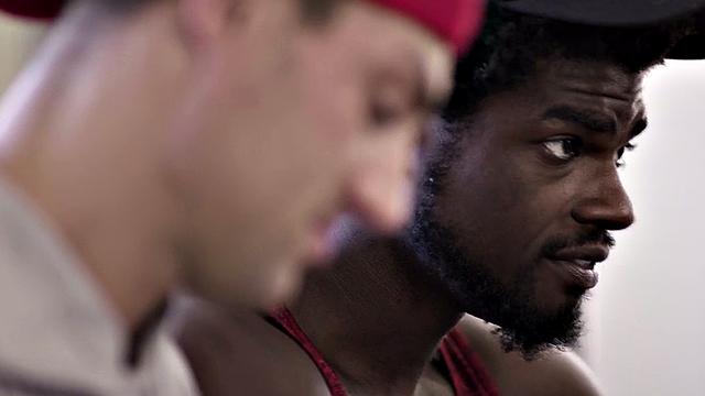 Black stud rims and barebacks white BF with black cock