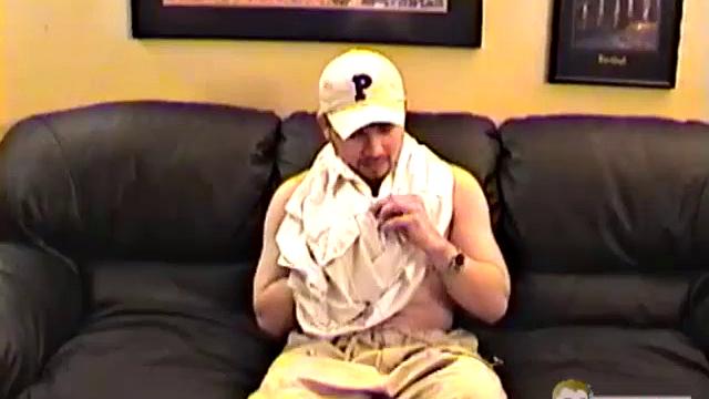 Jose is 19 years old and mostly into the ladies. You can tell he's a little nervous about being in front of the camera. Even so, this young man was hard before Bob Auntie could get him naked.