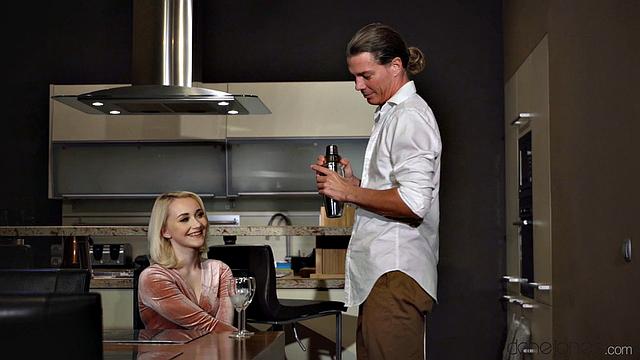 Intimate creampie after date