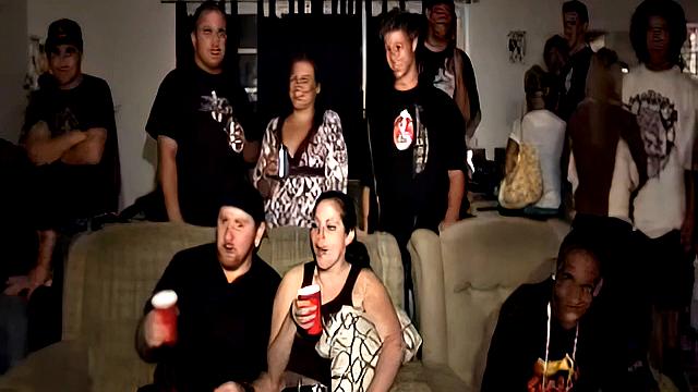 Couple watching and fucking by everyone during party