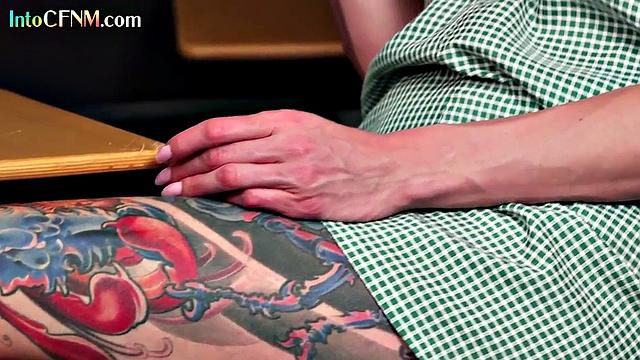 Naughty babes tugging BBC teacher