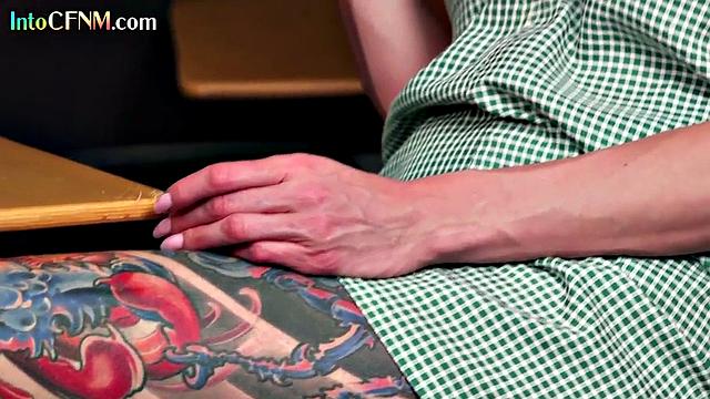 Naughty babes tugging BBC teacher