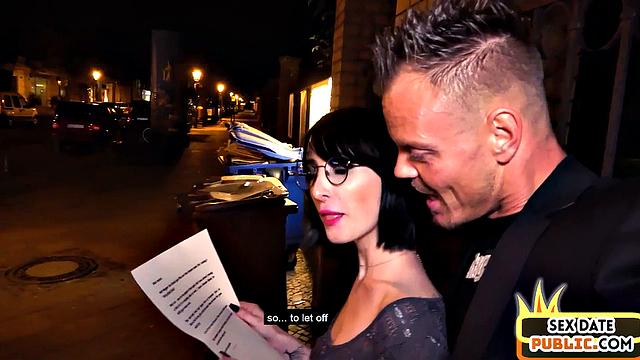 Real German babe in hotel room after casting