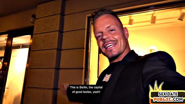 Real German babe in hotel room after casting