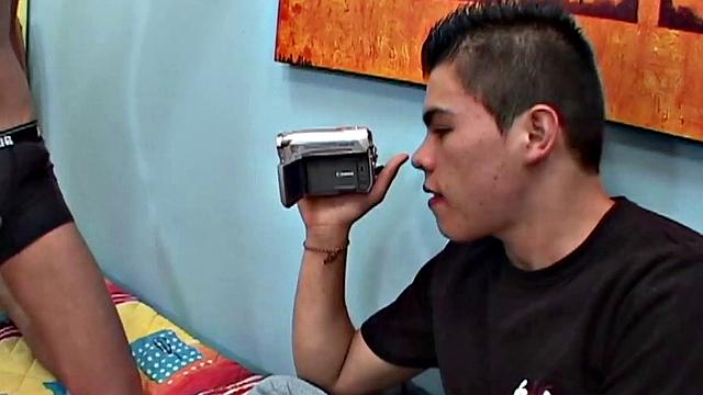 Assfucked Hispanic twink spoiled at home by hard cock