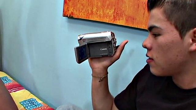 Assfucked Hispanic twink spoiled at home by hard cock