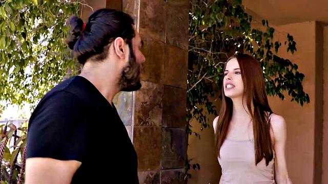 Naughty boy impales his hot girlfriend's bald pussy in various ways - small tits, blowjob, handjob, and more!