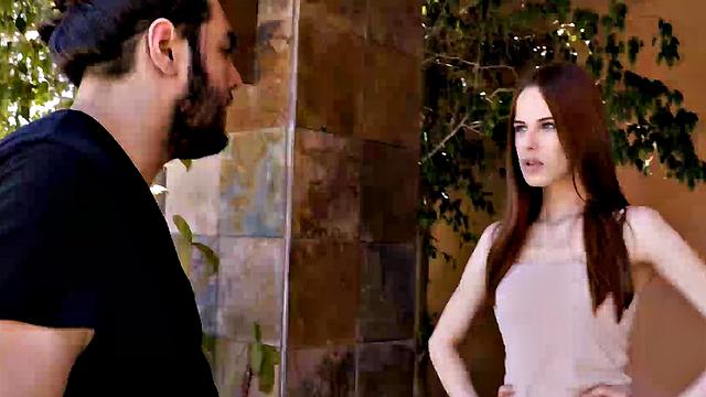 Naughty boy impales his hot girlfriend's bald pussy in various ways - small tits, blowjob, handjob, and more!