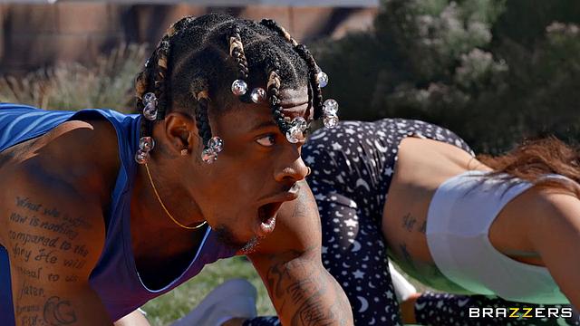 Yogi Masters the Downward Doggy