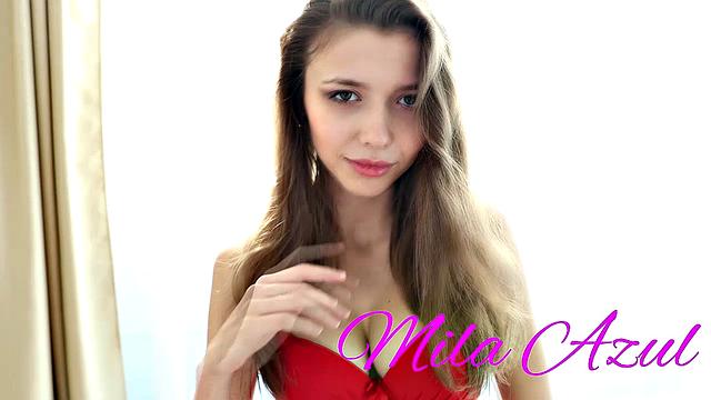 Teen Dreams - Mila Azul Gets Kinky With her Candy In her Pussy