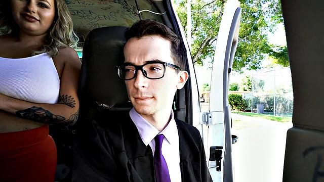 21yo picked up twink fucked by gay in public outdoor van