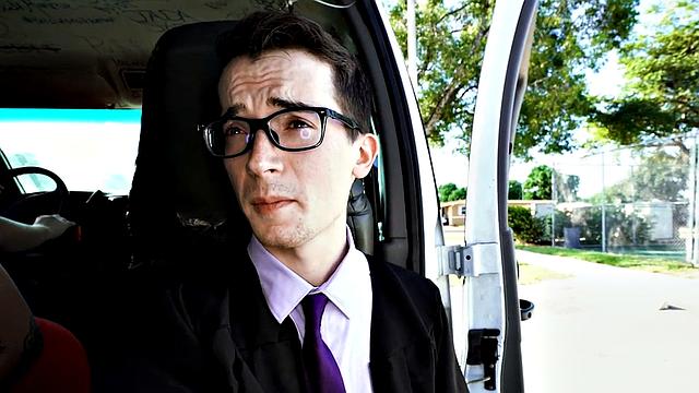 21yo picked up twink fucked by gay in public outdoor van