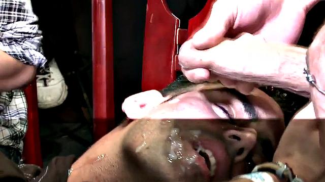 Real party guests sucking stripper