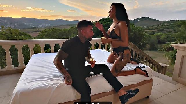 Sunset sets fire to Andrea Retali's lust. Horny Spanish dark haired Andrea Retali gets fucked hard outdoors - experience the hottest XXX porn!