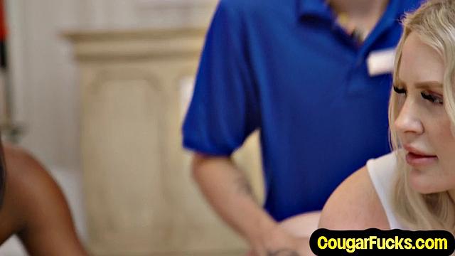 Naughty MILF pussydrilled by lover