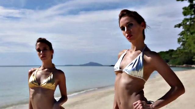 Fox Twins Dancing Outdoors