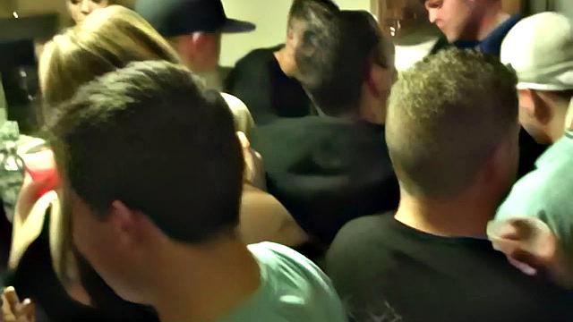 Babes drilled and splattered with cum at wild fest