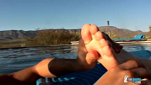 Asher Christiansen and Brenden Killen in Foot Worship and Cock Stroking