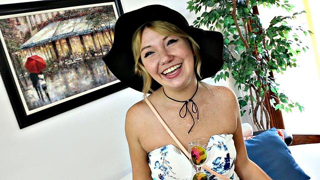 Freckled Teen Tryout