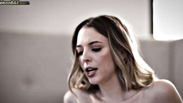 Cheating babe passionately riding and sucking cock.