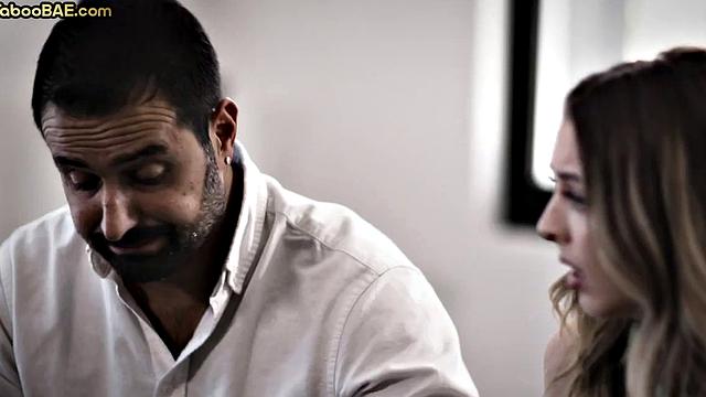 Cheating babe passionately riding and sucking cock.