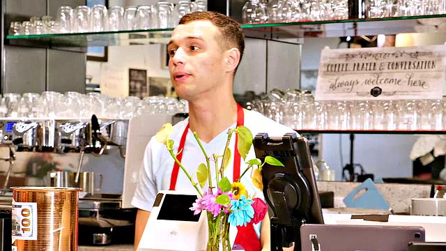 Busty redhead, Harper Red, is so wet and horny that she must get dick in the this instant