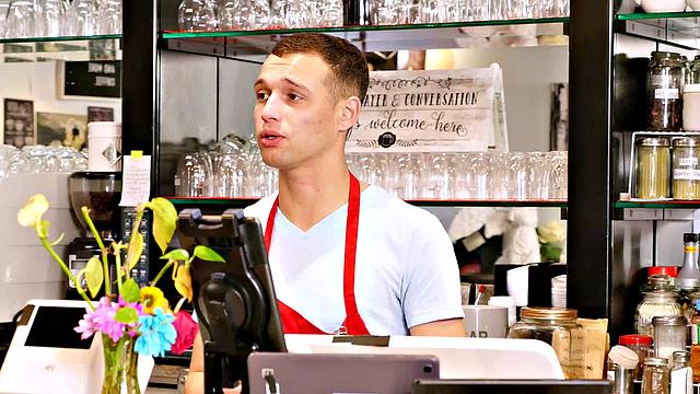 Busty redhead, Harper Red, is so wet and horny that she must get dick in the this instant