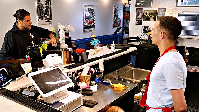 Busty redhead, Harper Red, is so wet and horny that she must get dick in the this instant