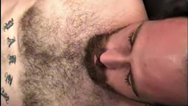 Sam strips down and gets deep with another working man