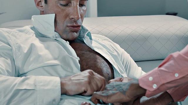 Black bottom gets sucked then bent over and fucked