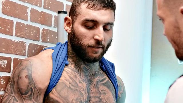 Gay man fucked by police officer from behind in asshole