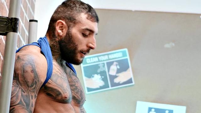 Gay man fucked by police officer from behind in asshole