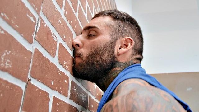 Gay man fucked by police officer from behind in asshole