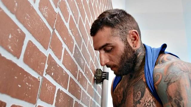 Gay man fucked by police officer from behind in asshole