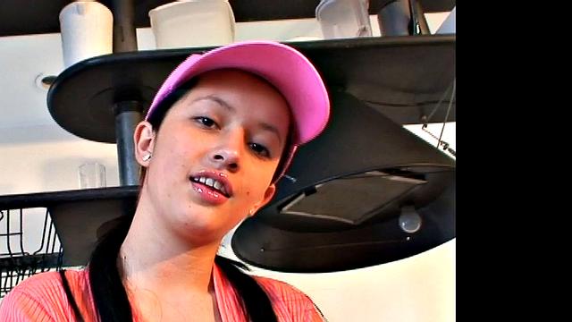 Teen Diana with lez touching her ass