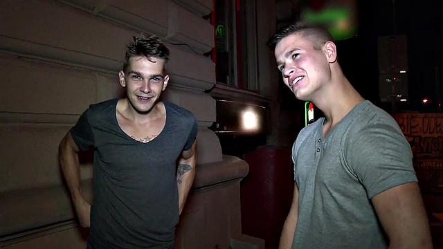 Tattooed teen takes BF's huge cock in bareback anal after casting couch audition