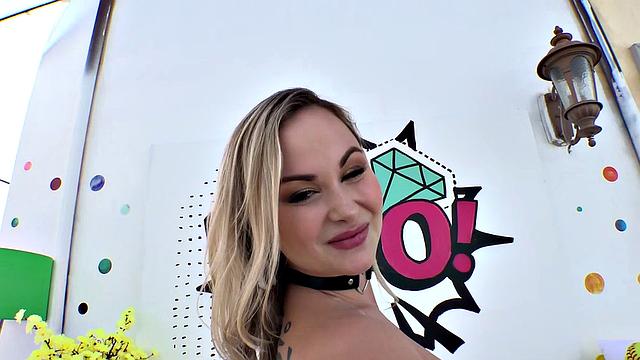 Busty Katalina Gives Her Ass