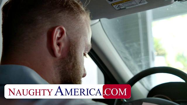 Audrey Bitoni lets husband's employee test drive her pussy