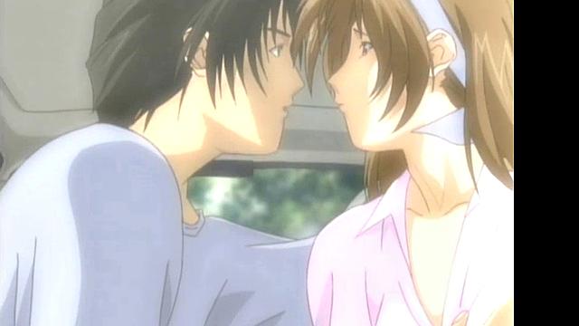 Romantic Anime Sex In Car Cute Teen Rides Cock