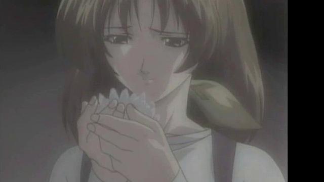 аниме-совратительница заводит парня и скачет на члене в машине