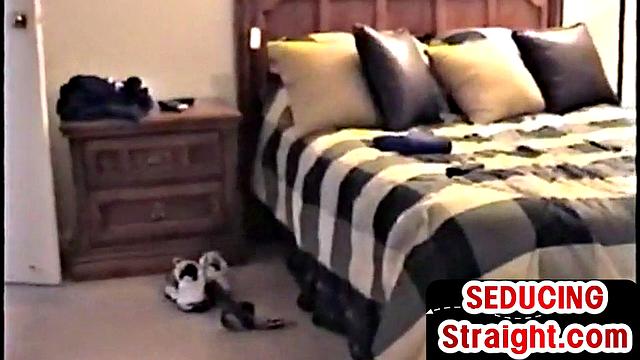 Vintage str8 guy 1st time jerks for gay porn in solo homemade