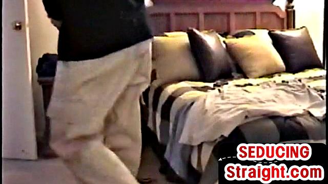 Vintage str8 guy 1st time jerks for gay porn in solo homemade