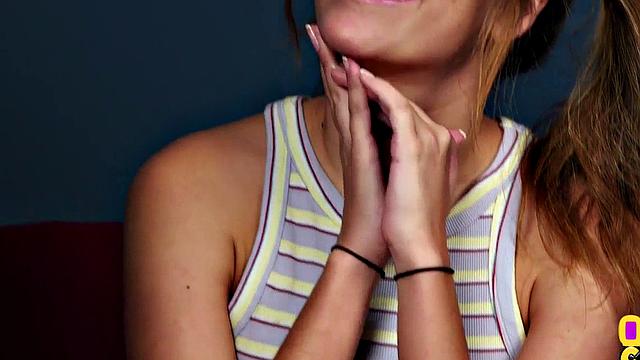 Curious geeky jerking and teasing