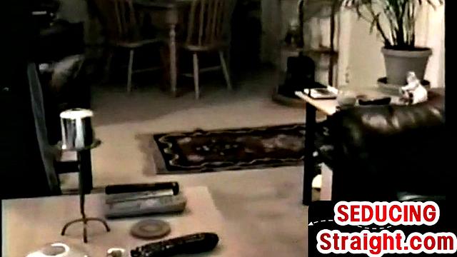 Vintage Black guy gets 1st gay BJ in homemade action