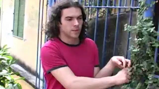 Llopo de Brito invites Manoel Velho up to his pad for a few minutes. One thing leads to another and soon Llopo is sucking on Manoel's dick, taking face slappings from it during rests.