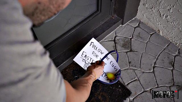 Two Bunnies, One Man