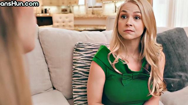 Trans busty MILF fucks classy lady in eager pussy