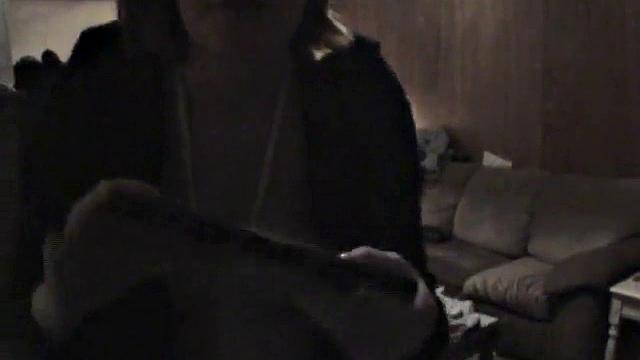 Preggo slut fucks and gets caught